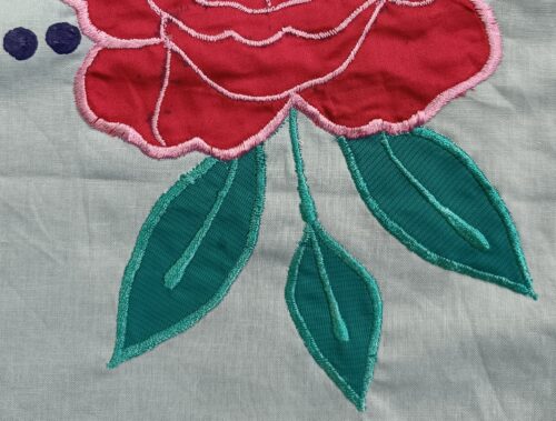 Bedsheet - Applique work - BS-APLEMB-C1O4-DN02 - Image 3